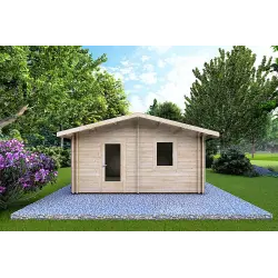 Maison isolée IRMA 5x6, 44/100/44 mm, vue frontale