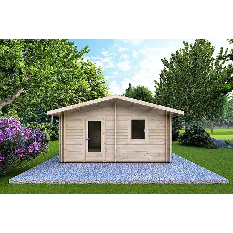 Maison isolée IRMA 5x6, 44/100/44 mm, vue frontale