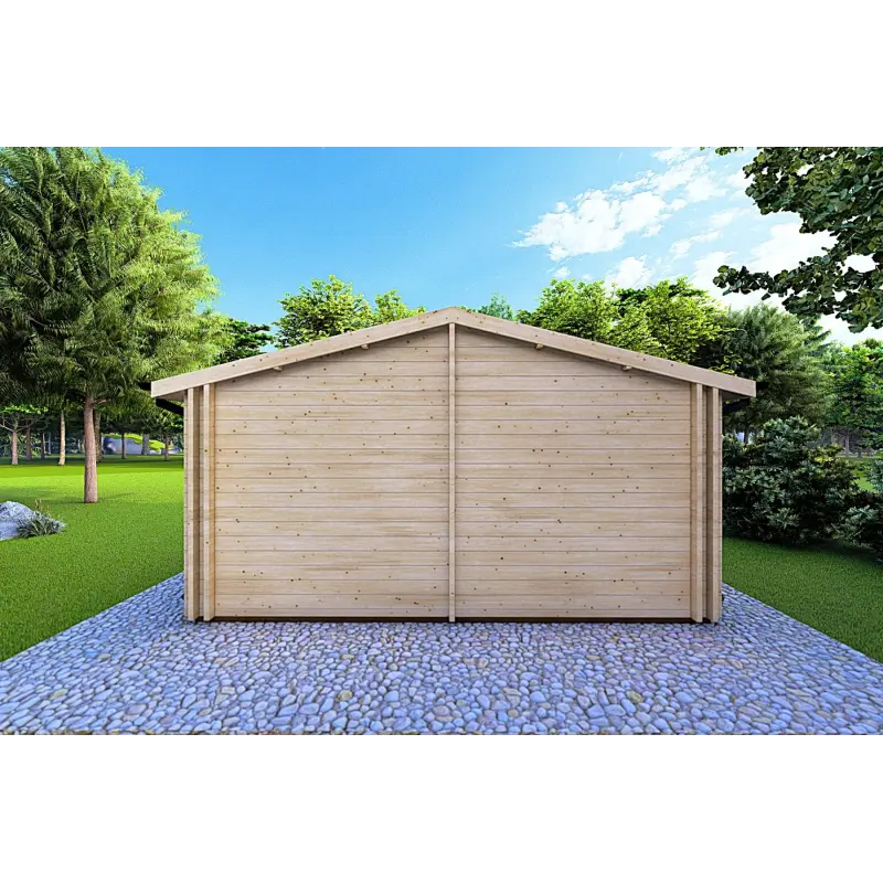 Maison isolée IRMA 5x6, 44/100/44 mm, vue arrière