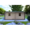 Maison en bois isolée IRMA 6x6, 44/100/44 mm, côté droit