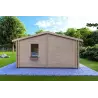 Maison en bois isolée DALIA 6x8, 44/100/44 mm, vue arrière
