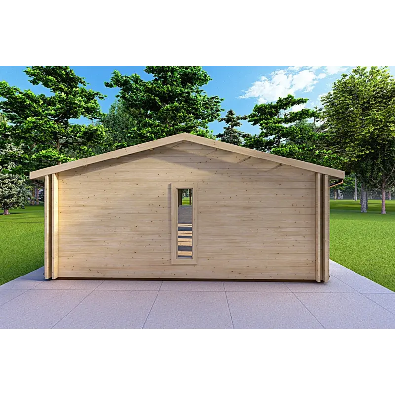 Maison en bois ADELE 8x6, 44/100/44 mm, côté gauche