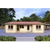 Maison en bois isolée GIADA 10x7.20, 44/100/44 mm, vue frontale