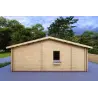 Maison en bois isolée GIADA 10x7.20, 44/100/44 mm, côté droit