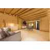 Maison en bois isolée GIADA 10x7.20, 44/100/44 mm, espace de vie ouvert