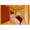 Maison en bois isolée GIADA 10x7.20, 44/100/44 mm, intérieur chambre principale
