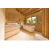 Maison en bois isolée GIADA 10x7.20, 44/100/44 mm, intérieur salle de bains