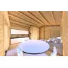 Maison en bois isolée LARA 6x8, 44/100/44 mm, intérieur