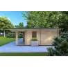 Maison isolée ELBA 6x6, 44/100/44 mm, côté droit