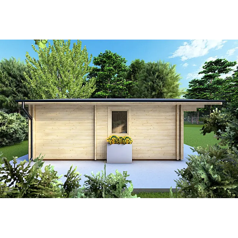 Maison isolée ELBA 6x6, 44/100/44 mm, côté gauche