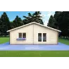 Maison isolée en bois NIZZA 8x14.5, 44/100/44 mm, vue frontale