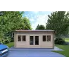 Maison en bois isolée CAMILLA 5.5x4.2 44mm, vue frontale