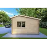 Maison en bois isolée CAMILLA 5.5x4.2 44mm, côté droit