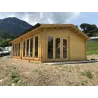 Chalet en bois AUGUSTA 8x6, 60mm, façade côté droit– modèle réalisé