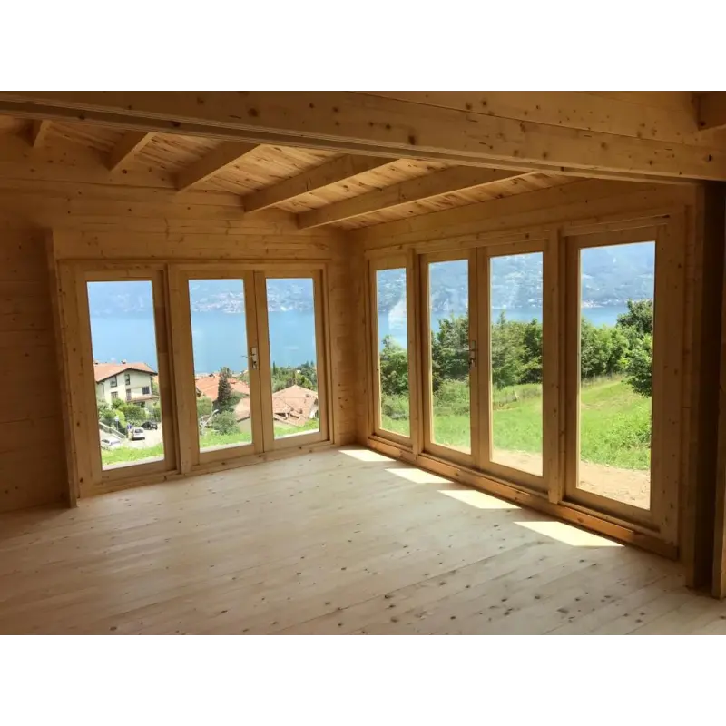 Chalet en bois AUGUSTA 8x6, 60mm, intérieur – modèle réalisé