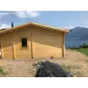 Chalet en bois AUGUSTA 8x6, 60mm, côté gauche – modèle réalisé