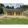 Chalet en bois AUGUSTA 8x6, 60mm, vue frontale – modèle réalisé