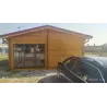 Chalet en bois AUGUSTA 8x6, 60mm, côté droit – modèle réalisé