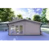 Chalet en bois AUGUSTA 8x6, 60mm, côté droit