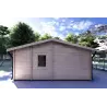 Chalet en bois AUGUSTA 8x6, 60mm, côté gauche