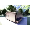 Chalet en bois AUGUSTA 8x6, 60mm, vue arrière côté droit
