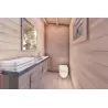 Chalet en bois AUGUSTA 8x6, 60mm, intérieur salle de bains