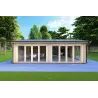Maison isolée AUGUSTA 8x6, 44/100/44 mm, vue frontale