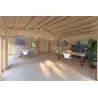 Maison isolée AUGUSTA 8x6, 44/100/44 mm, intérieur