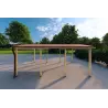 Carport en bois 6x3, 18 m², côté gauche