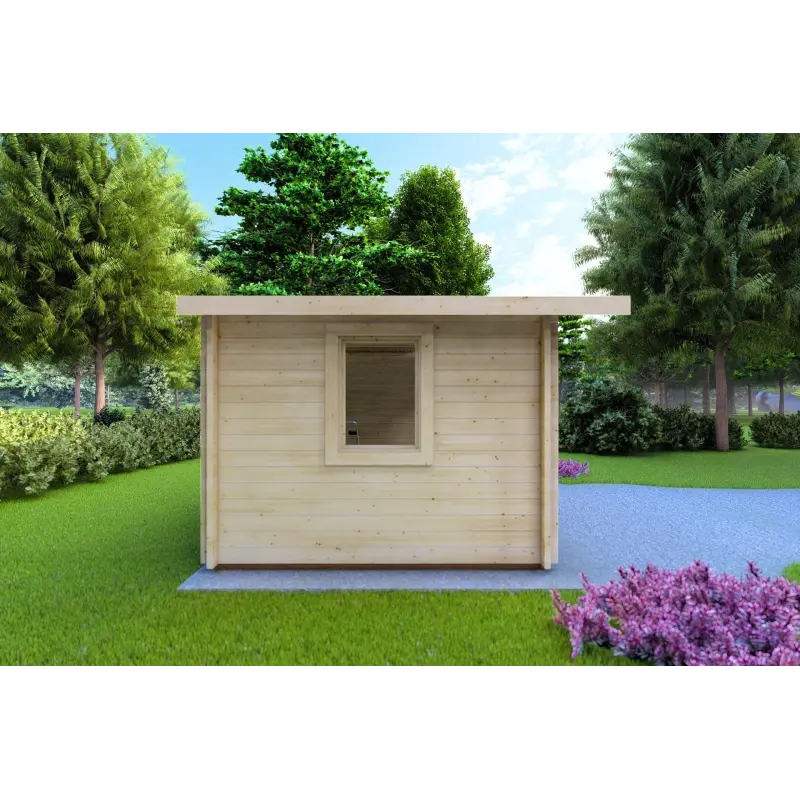 Abri de jardin CHIARA 4x3, 44mm, côté gauche