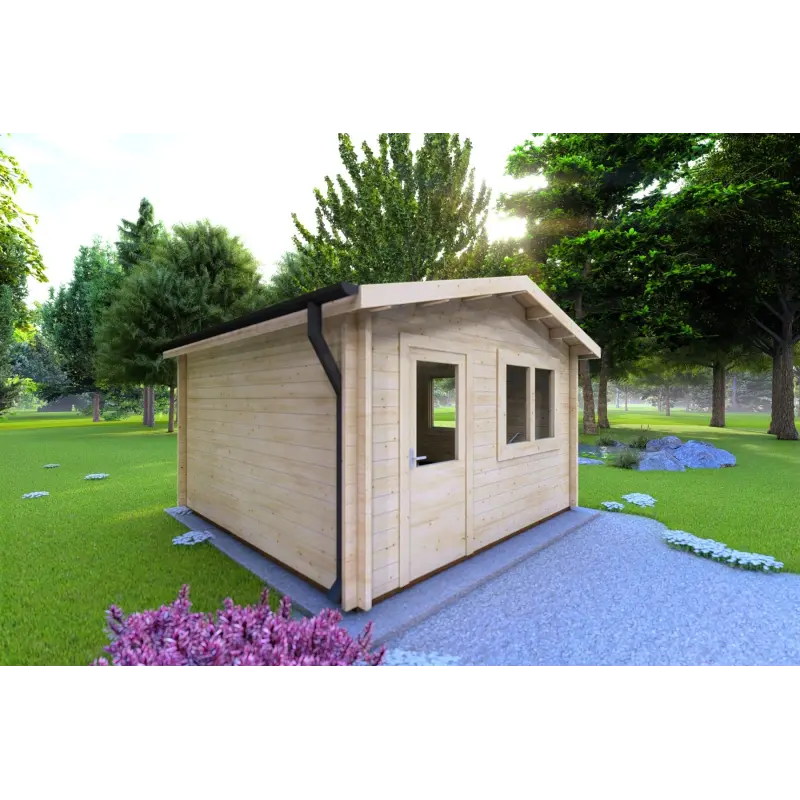 Abri de jardin ANNA 4x4, 44mm, côté gauche