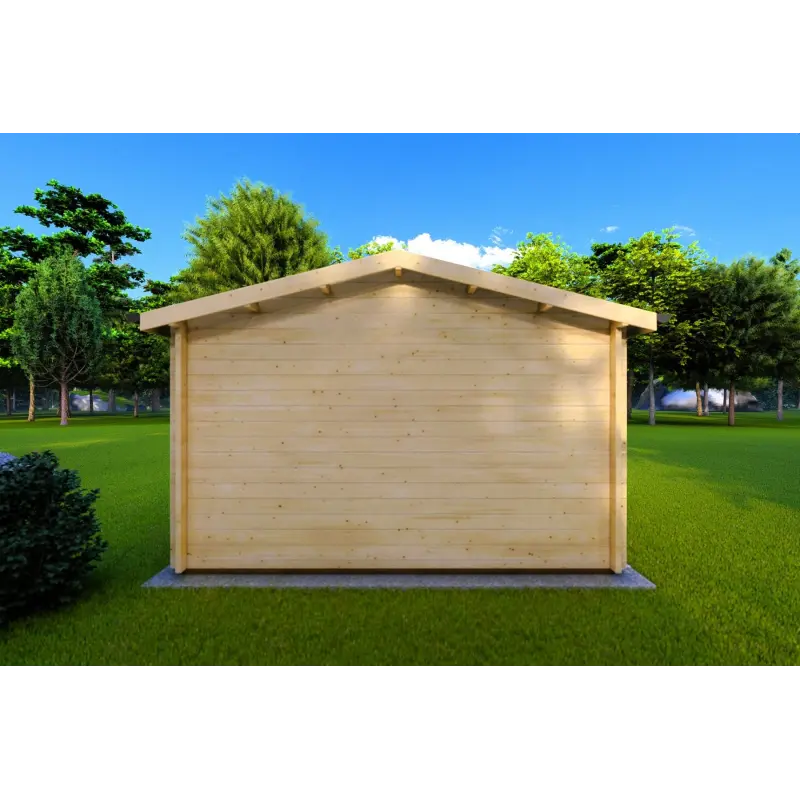 Abri de jardin ANNA 4x4, 44mm, vue arrière