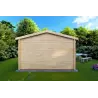 Maison en bois de jardin LAURA 4x4, 44mm, vue arrière