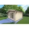 Maison en bois de jardin MATILDE 5x4, 44mm, façade côté droit