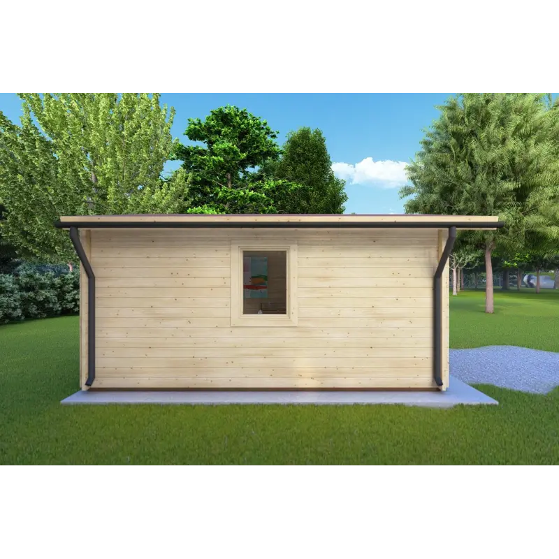 Maison en bois de jardin MATILDE 5x4, 44mm, côté gauche