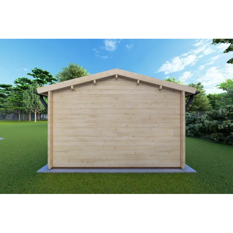 Maison en bois de jardin MATILDE 5x4, 44mm, vue arrière
