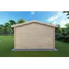 Maison en bois de jardin MATILDE 5x4, 44mm, vue arrière