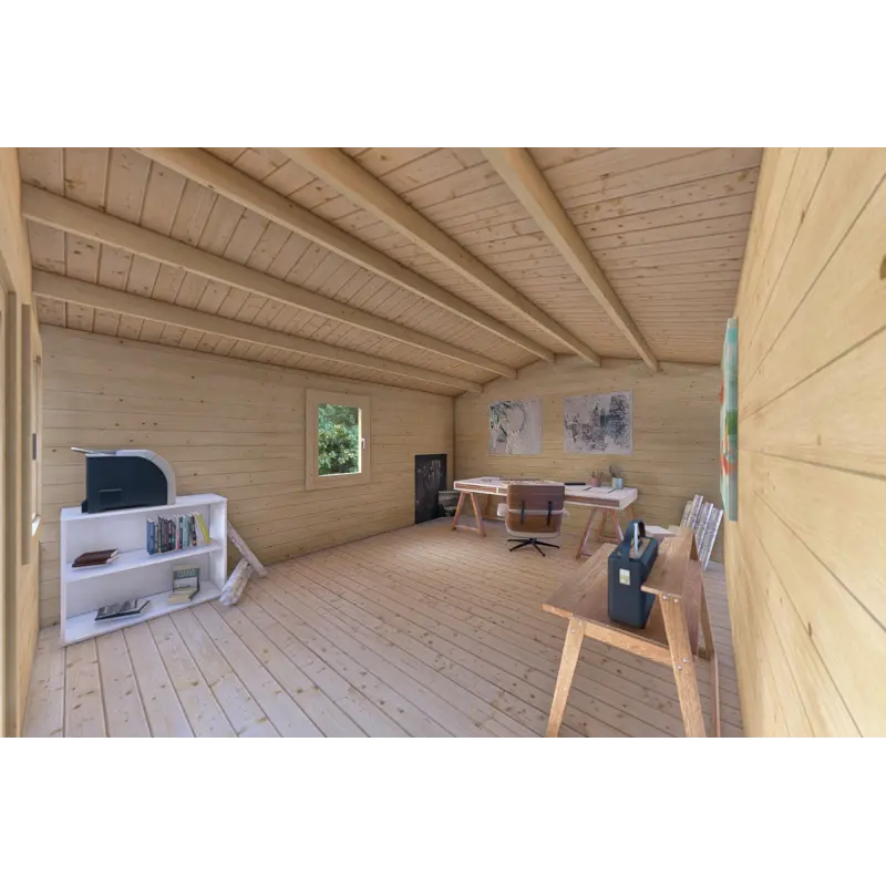 Maison en bois de jardin MATILDE 5x4, 44mm, intérieur