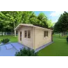Abris de jardin en bois ANITA 5x4, 44mm, façade côté droit