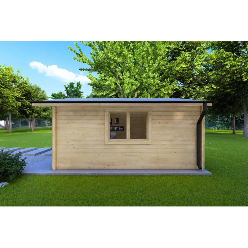 Abris de jardin en bois ANITA 5x4, 44mm, côté droit