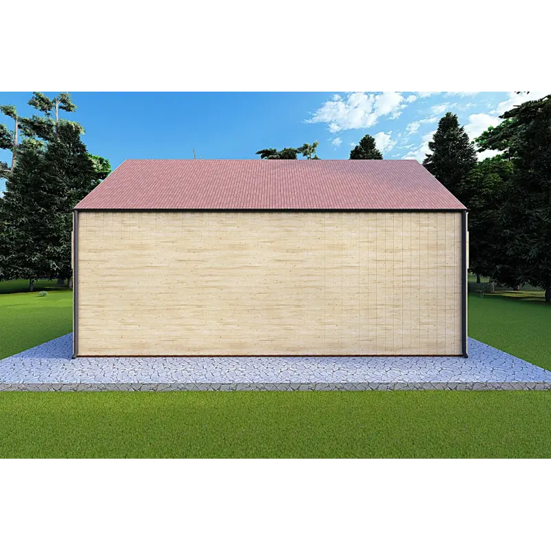 Maison isolée style moderne PENELOPE 98 m², 44/80/30/40 mm, côté gauche