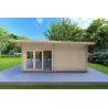 Chalet en bois AURELIA 6x8, 44mm, côté droit