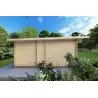 Chalet en bois AURELIA 6x8, 44mm, côté gauche
