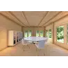 Chalet bois FLAMINIA 8x6, 44mm, intérieur