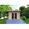 Maison en bois de jardin ILARIA 3x3, 44mm, vue frontale