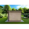 Maison en bois de jardin ILARIA 3x3, 44mm, vue arrière