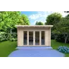 Abris de jardin en bois ILARIA 4x3, 44mm, vue frontale