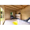 Abris de jardin en bois ILARIA 4x3, 44mm, intérieur
