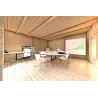 Bureau-Studio de jardin FLAMINIA 6x6, 44mm, intérieur