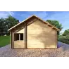 Maison habitable en bois AGNESE 95 m², 44/140/44 mm, côté gauche